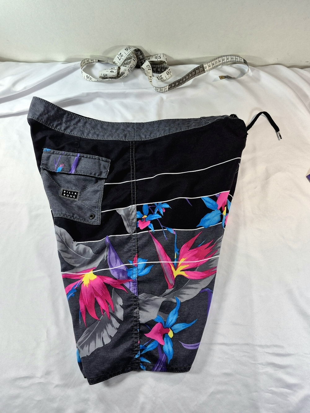 Billabong Men's Sundays OG Floral Boardshorts Black Multi Size 34 Swim Surf - Picture 6 of 11